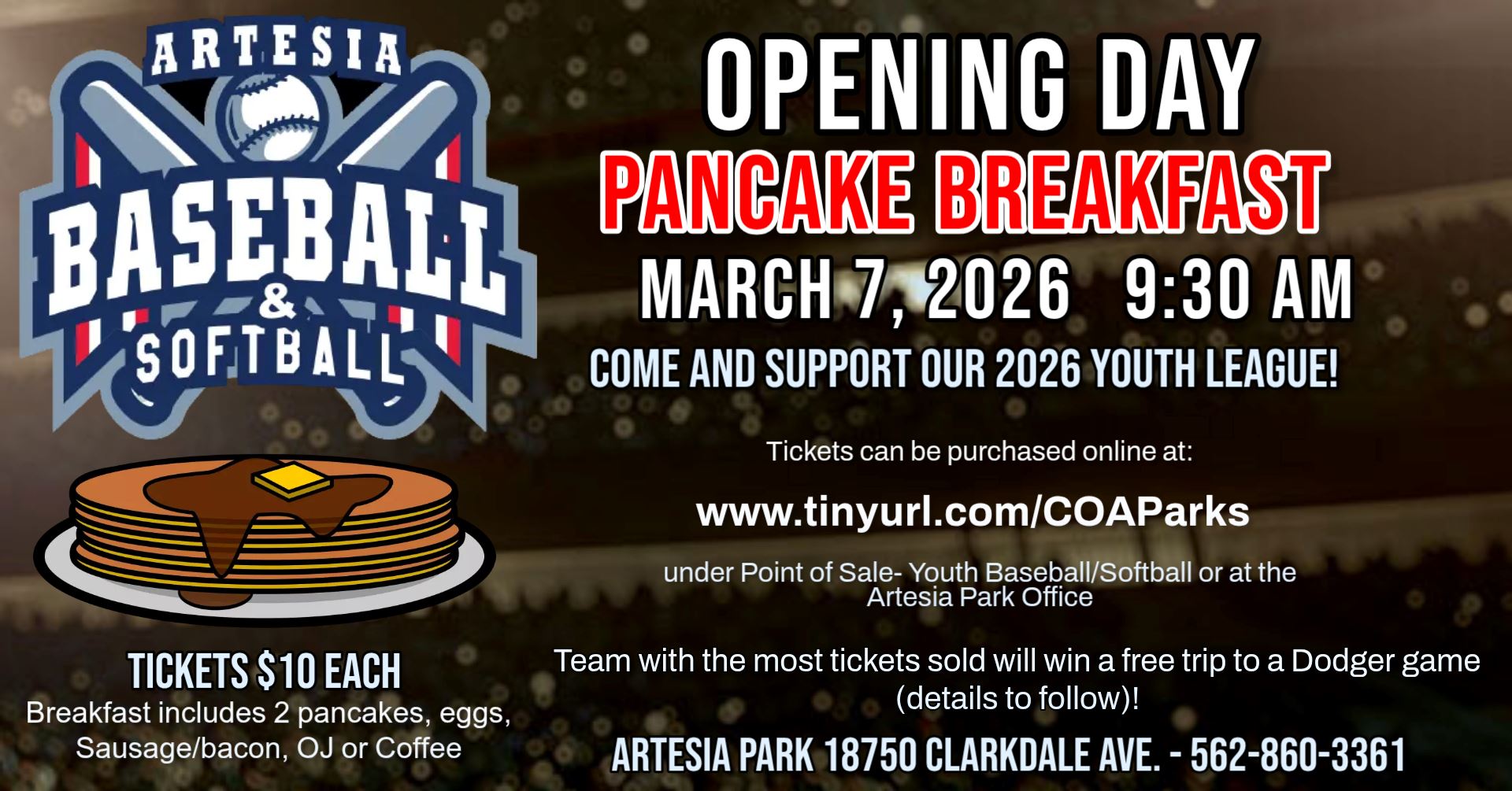 Baseball Pancake Breakfast 2026 FB event