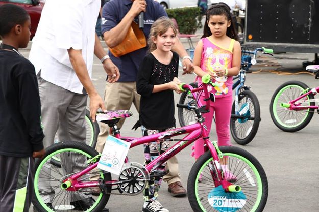 Kids can win a bike at the Safety Expo